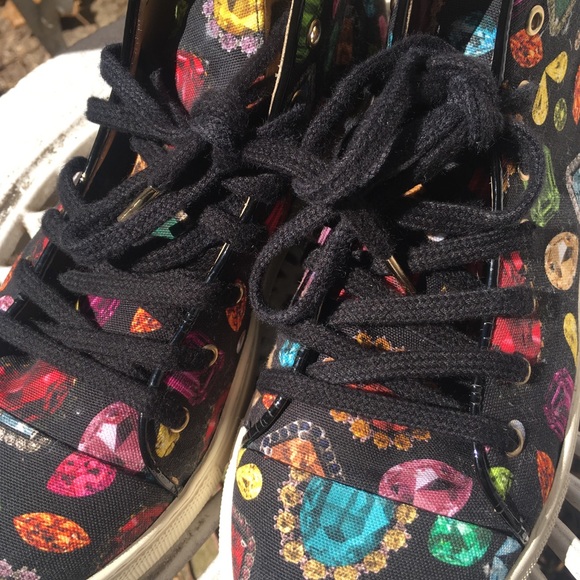 The CHARLOTTE OLYMPIA Jewel Canvas High Tops - Picture 7 of 8